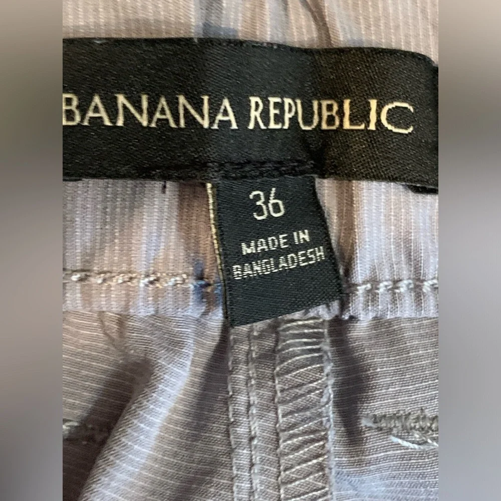 Banana Republic Grey Microfiber Men's Shorts Size 36x10